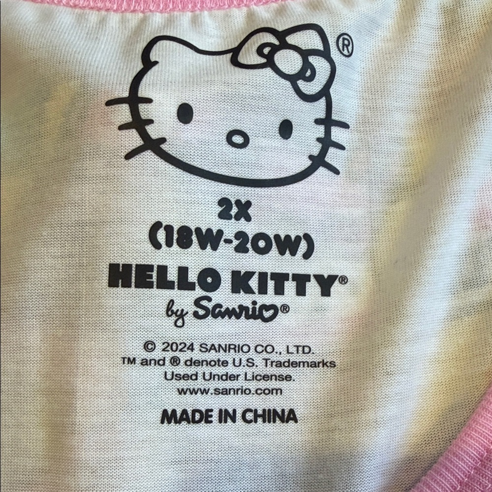 Hello Kitty HOST PICK 🎉🎉🎉Women's Pajama Set - White and Multicolor I ❤️ 90’s - Picture 6 of 9